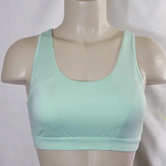 Tek Gear Wire Free High Impact Sport Sports Bra SMALL‎ Mint Green - Picture 1 of 5